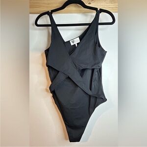 Black Wrap Swimsuit